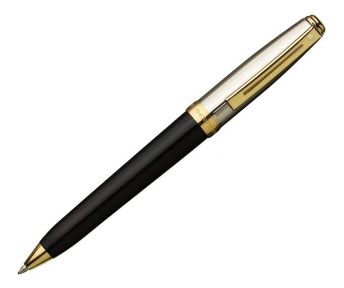 337 Sheaffer Prelude ballpoint pen, black gold trim