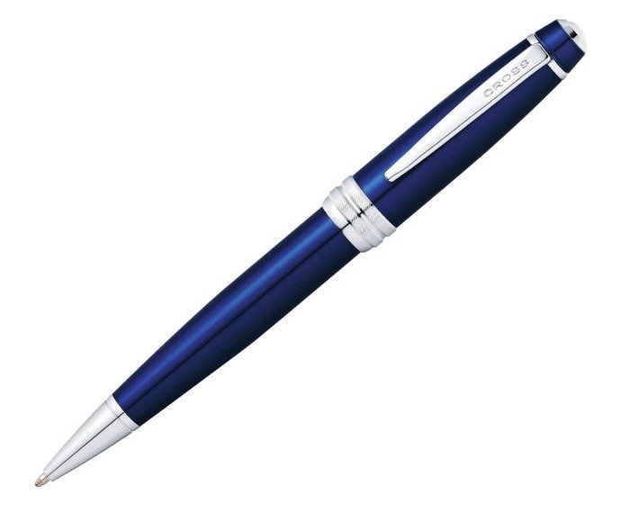 Cross Bailey ballpoint pen blue, chrome elements