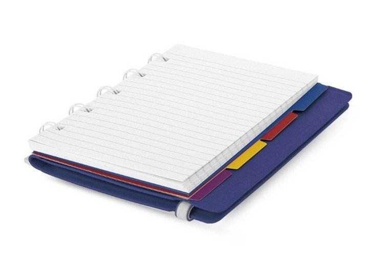 FILOFAX CLASSIC pocket notebook, lined block, blue