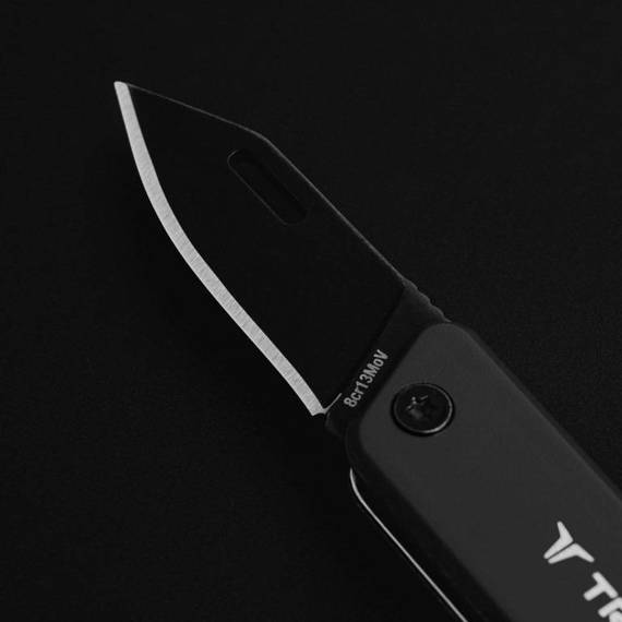 TU7060 True Utility Modern KeyChain Folding Knife - Grey