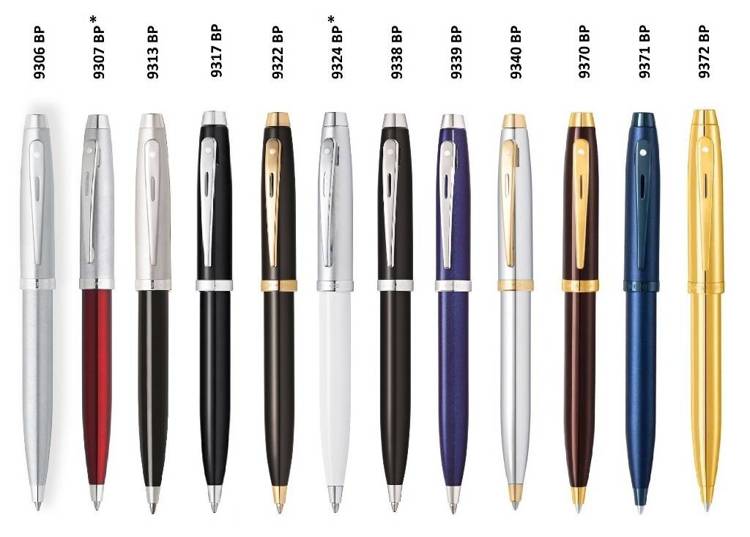 9370 Długopis Sheaffer kolekcja 100, brązowy, wykończenia w kolorze złotym PVD
