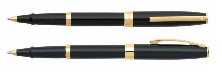 9471 Pióro kulkowe Sheaffer kolekcja Sagaris, czarne, wykończenia w kolorze złotym