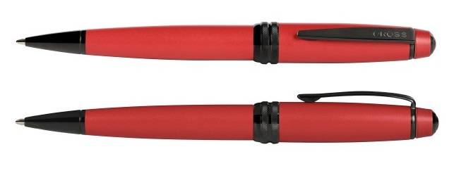 Długopis Cross Bailey czerwony, elementy czarne PVD