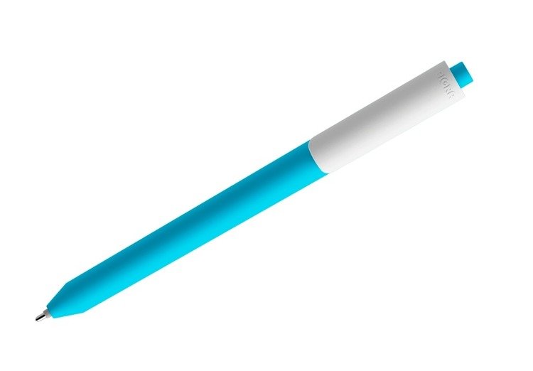 Długopis PIGRA P03, jasnoniebieski z białym klipsem