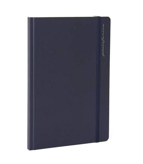 PININFARINA Segno Notebook Stone Paper, notes z kamienia, niebieska okładka, linie